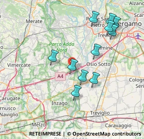 Mappa 20056 Trezzo sull'Adda MI, Italia (7.42909)