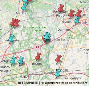Mappa 20056 Trezzo sull'Adda MI, Italia (9.8625)