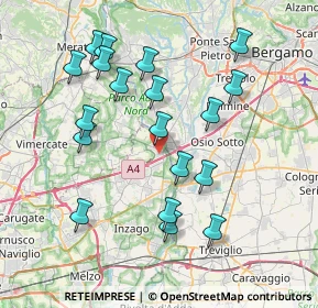 Mappa 20056 Trezzo sull'Adda MI, Italia (7.75895)