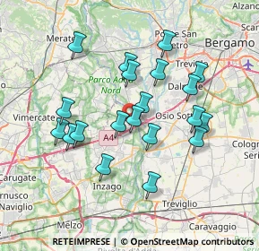 Mappa 20056 Trezzo sull'Adda MI, Italia (6.6275)