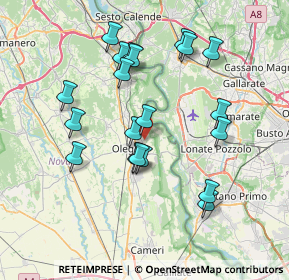 Mappa Via Sant'Eusebio, 28047 Oleggio NO, Italia (7.115)