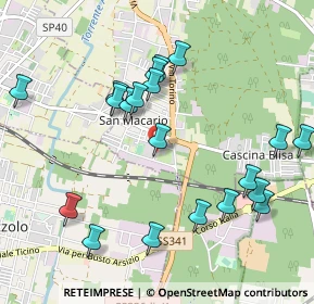 Mappa Via Melli Don Angelo, 21017 Samarate VA, Italia (1.0705)
