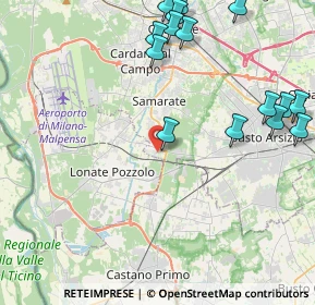 Mappa Via Melli Don Angelo, 21017 Samarate VA, Italia (5.5225)