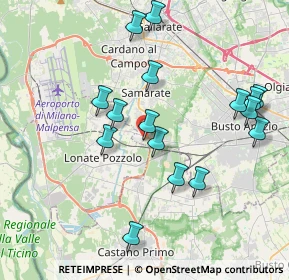 Mappa Via Melli Don Angelo, 21017 Samarate VA, Italia (3.93625)