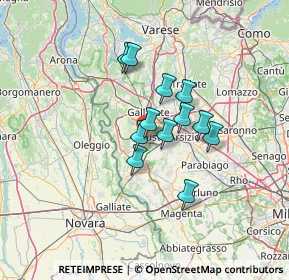 Mappa Via Melli Don Angelo, 21017 Samarate VA, Italia (9.40833)