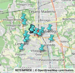 Mappa SS N. 527 Saronno - Monza, 20813 Bovisio-Masciago MB, Italia (1.12895)