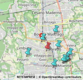 Mappa SS N. 527 Saronno - Monza, 20813 Bovisio-Masciago MB, Italia (2.21818)