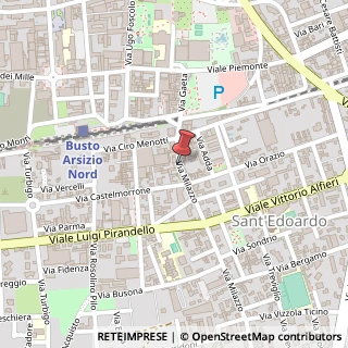 Mappa Via Milazzo, 6, 21052 Busto Arsizio, Varese (Lombardia)