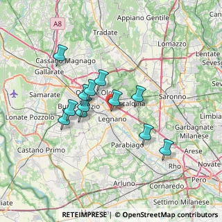Mappa Via Caravaggio, 20025 Legnano MI, Italia (5.87083)
