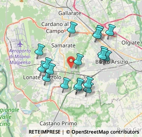 Mappa Via Monteberico, 21017 Samarate VA, Italia (3.25056)