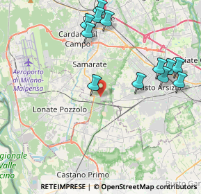 Mappa Via Monteberico, 21017 Samarate VA, Italia (4.54333)