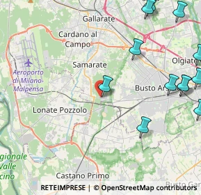 Mappa Via Monteberico, 21017 Samarate VA, Italia (5.87833)