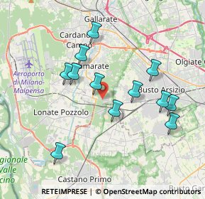 Mappa Via Monteberico, 21017 Samarate VA, Italia (3.58583)