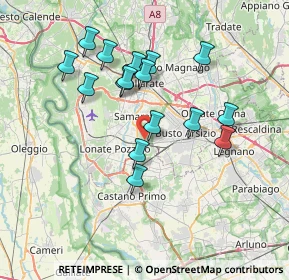 Mappa Via Monteberico, 21017 Samarate VA, Italia (6.63813)