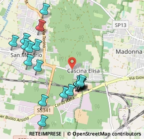 Mappa Via Monte berico, 21017 Cascina Elisa VA, Italia (1.063)