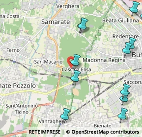 Mappa Via Monteberico, 21017 Samarate VA, Italia (2.83417)