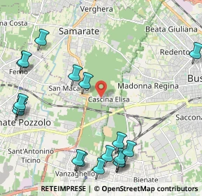 Mappa Via Monteberico, 21017 Samarate VA, Italia (2.8955)