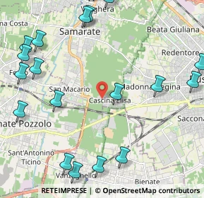 Mappa Via Monte berico, 21017 Cascina Elisa VA, Italia (2.961)