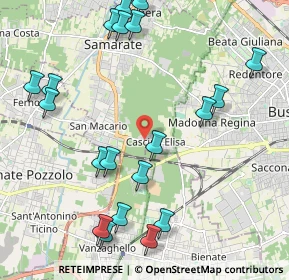 Mappa Via Monteberico, 21017 Samarate VA, Italia (2.5005)