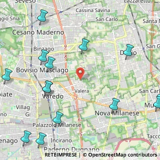 Mappa Via Aquileia, 20814 Varedo MB, Italia (3.075)