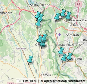 Mappa Via Contini, 28047 Oleggio NO, Italia (7.43056)