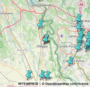 Mappa Via Contini, 28047 Oleggio NO, Italia (11.3155)