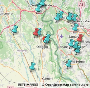 Mappa Via Contini, 28047 Oleggio NO, Italia (8.976)
