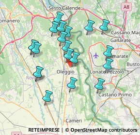 Mappa Via Contini, 28047 Oleggio NO, Italia (7.066)