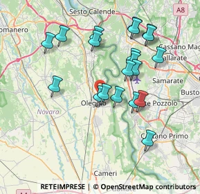 Mappa Via Contini, 28047 Oleggio NO, Italia (7.2065)