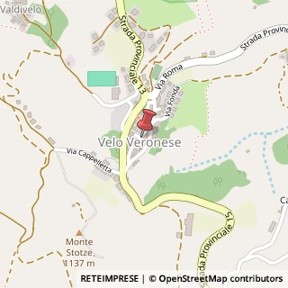 Mappa Piazza Vittoria, 2, 37030 Velo Veronese, Verona (Veneto)