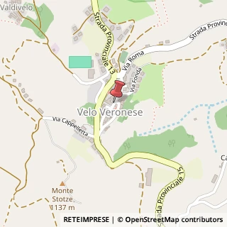 Mappa Piazza Vittoria, 41, 37030 Velo Veronese, Verona (Veneto)