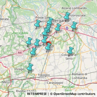 Mappa Via Principe Amedeo, 24049 Verdellino BG, Italia (6.588)