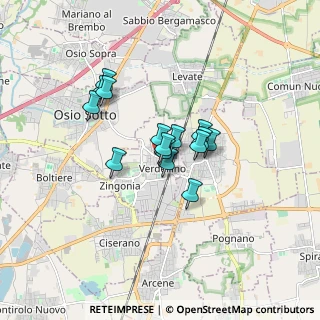 Mappa Via Principe Amedeo, 24049 Verdellino BG, Italia (1.13133)