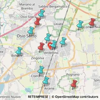 Mappa Via Principe Amedeo, 24049 Verdellino BG, Italia (2.23385)
