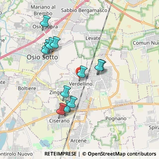Mappa Via Principe Amedeo, 24049 Verdellino BG, Italia (1.84)