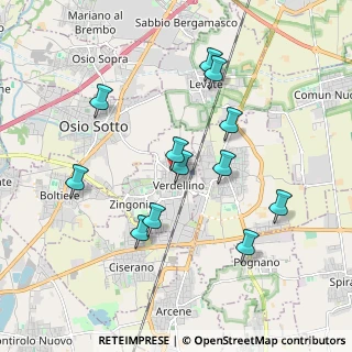 Mappa Via Principe Amedeo, 24049 Verdellino BG, Italia (1.79)
