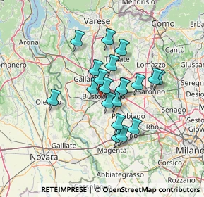 Mappa Via Arconate, 21052 Busto Arsizio VA, Italia (9.9735)