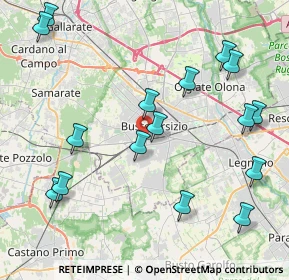 Mappa Via Arconate, 21052 Busto Arsizio VA, Italia (4.82625)