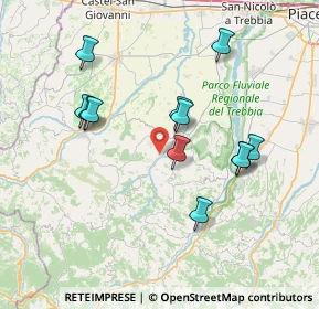Mappa Via Villanova, 29010 Piozzano PC, Italia (7.11083)