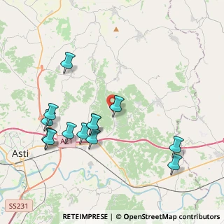 Mappa Via Calcini, 14030 Castagnole Monferrato AT, Italia (4.36385)