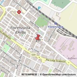Mappa Via Fulvio Calestani, 9, 29017 Fiorenzuola d'Arda, Piacenza (Emilia Romagna)