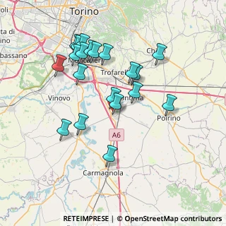 Mappa Villastellone, 10029 Villastellone TO, Italia (7.3695)