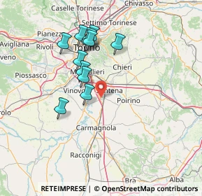 Mappa Villastellone, 10029 Villastellone TO, Italia (13.14167)