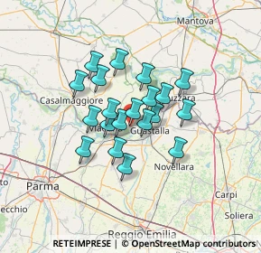 Mappa Via Garibaldi, 46030 Pomponesco MN, Italia (9.4935)