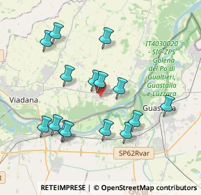 Mappa Via Garibaldi, 46030 Pomponesco MN, Italia (3.75)