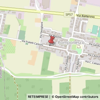Mappa Via Fratelli Cantoni,  40, 46030 Pomponesco, Mantova (Lombardia)