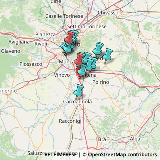 Mappa Via Luigi Calcatelli, 10029 Villastellone TO, Italia (10.2135)