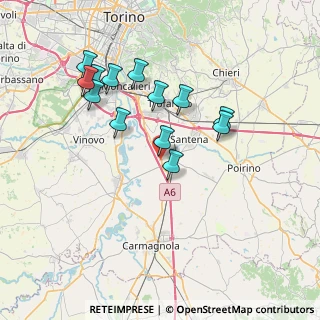 Mappa Via Luigi Calcatelli, 10029 Villastellone TO, Italia (7.00615)