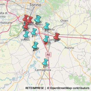 Mappa Via Luigi Calcatelli, 10029 Villastellone TO, Italia (6.99133)