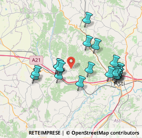 Mappa Via Monale, 14013 Castellero AT, Italia (7.533)